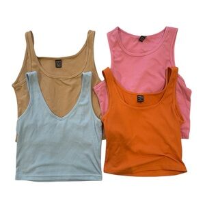 SHEIN cropped tank tops bundle